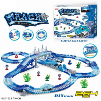 ТРАК ГИБКИЙ С АКУЛОЙ-МАШИНКОЙ НА БАТ.,264ДЕТ.,КОР. 42,5*32,8*9СМ купить оптом и в розницу ТРАК ГИБКИЙ С АКУЛОЙ-МАШИНКОЙ НА БАТ.,264ДЕТ.,КОР. 42,5*32,8*9СМ купить оптом и в розницу на базе игрушек